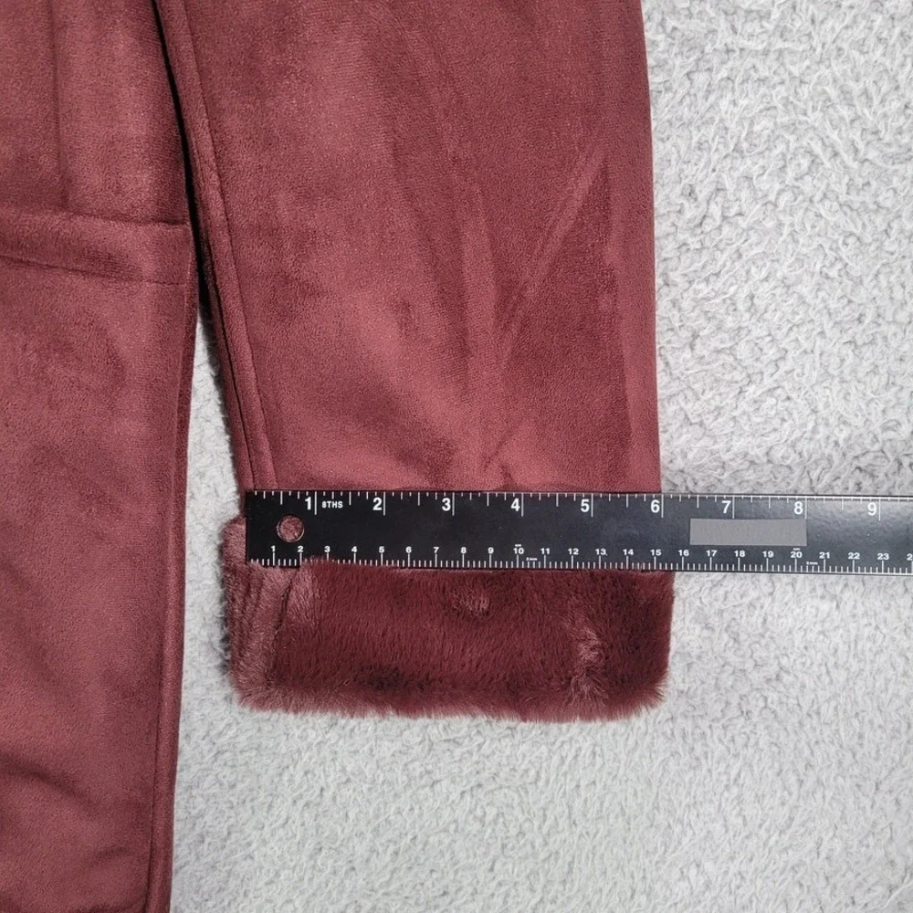 BANANA‎ Republic Factory Size MEDIUM TALL Bordeaux Faux Shearling Coat